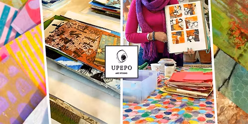 Abstract Collage Card & Bookmark Workshop