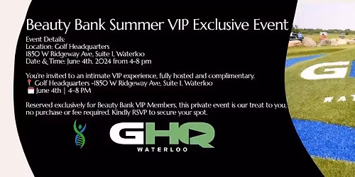 Beauty Bank Summer VIP Exclusive Event