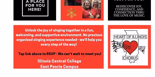 Free Vocal Lessons sponsored by the Heart of Illinois Chorus