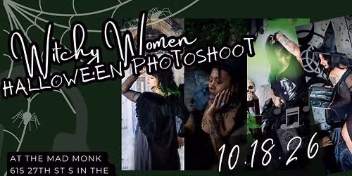 Halloween Witchy Women\u2019s Photoshoot at Mad Monk