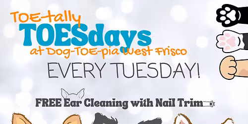 Toe-Tally TOESdays at Dog-TOE-pia