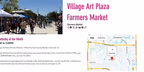 Village Art Plaza Farmers Market
