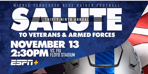 Florida International Panthers at Middle Tennessee State Blue Raiders Football at Floyd Stadium
