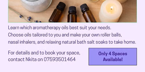 Aromatherapy bliss work shop