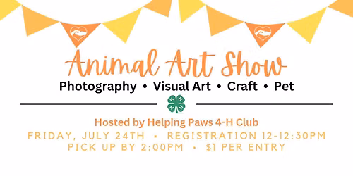Animal Art Show Hosted by Helping Paws 4-H Club
