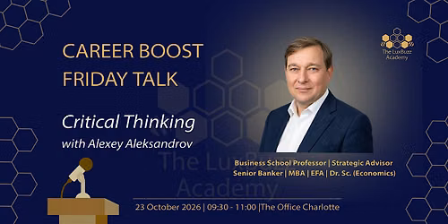 Career Boost Friday Talk: Critical Thinking
