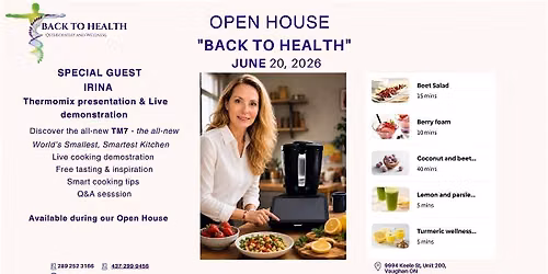 Welcome to Our Back to Health Open House!