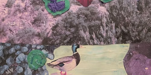 \ud83c\udfa8 Stitching Up the Bosque: Mixed-Media Landscape