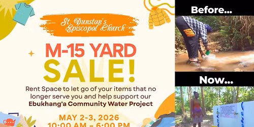 M-15 Yard Sale Well Project Fundraiser