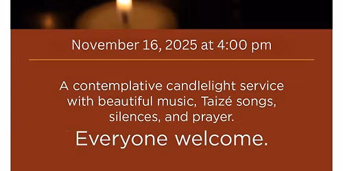 Contemplative Taiz\u00e9 Service