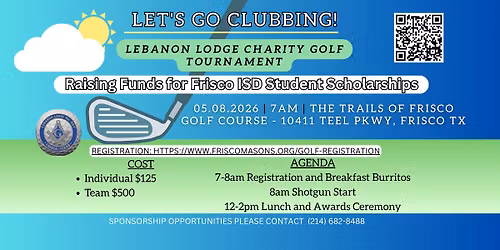 Lebanon Lodge Charity Golf Tournament