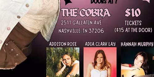 Venue: BEILA I Hannah Murphy I Adia Clark Lay I Addison Rose