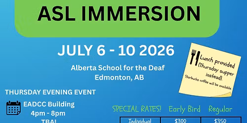 ASL IMMERSION WEEK