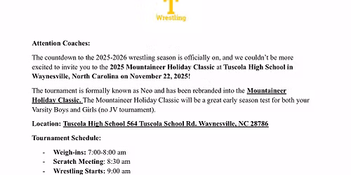 Mountaineer Holiday Classic