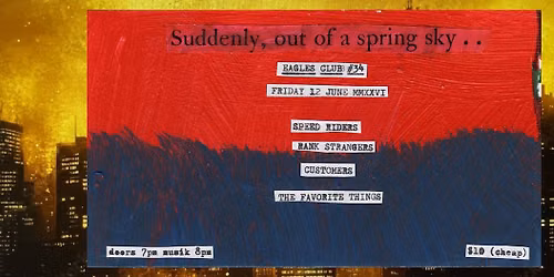 SUDDENLY, OUT OF A SPRING SKY...