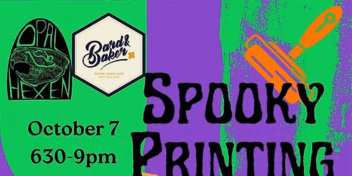 Spooky Printmaking with Opal Hexen