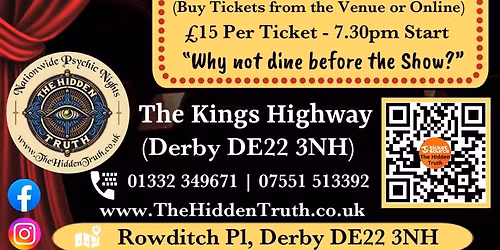 King's Highway (Derby) Live Psychic Night
