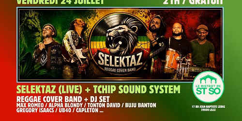 \u262e\ufe0e SELEKTAZ COVER BAND (LIVE) + DJ SET \u262e\ufe0e GRATUIT