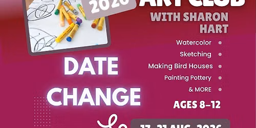 \ud83c\udfa8\u2600\ufe0f BACA Summer Art Club 2026 (Updated Dates!) \u2600\ufe0f\ud83c\udfa8