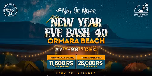 NEW YEAR EVE BASH \u2014 EPISODE \u270c4\u270cORMARA BEACH #NOWORNEVER