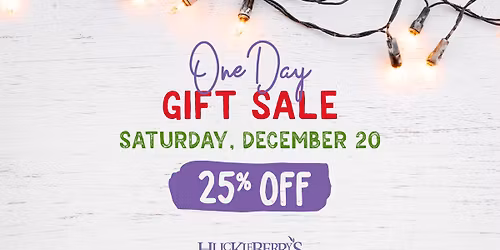 ONE DAY 25% OFF GIFT SALE! \ud83c\udf89