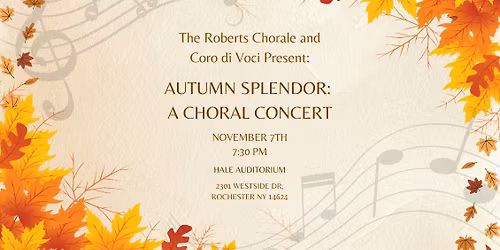 Autumn Splendor - A Choral Concert