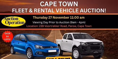 Cape Town Vehicle Auction!