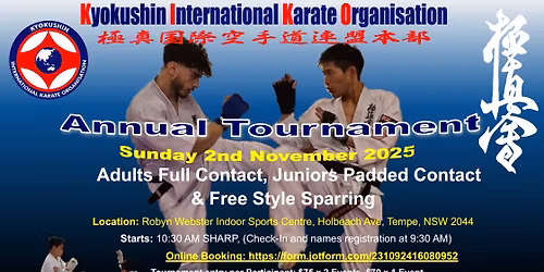 KIKO Adults Full Contact, Juniors Padded Contact & Free Style Sparring Tournament