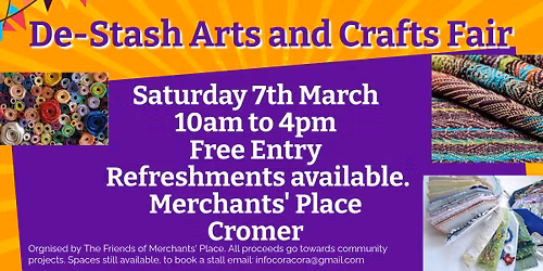 De-Stash & End of Line Craft Sale - free entry