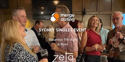 Sydney Singles Event | Zeta Bar | Sat April 11 | 50-65
