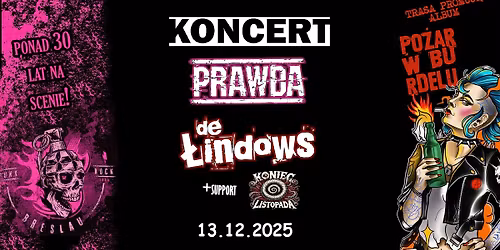 Prawda \/\/ De \u0141indows + Koniec Listopada \/\/ Zielona G\u00f3ra \/\/ JazzKino