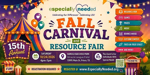 Especially Needed Fall Carnival & Resource Fair 2026
