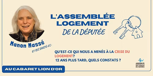 Assembl\u00e9e logement de la d\u00e9put\u00e9e Manon Mass\u00e9