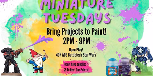 Miniature Tuesdays at Gnome Games Green Bay West