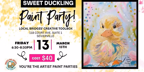 Sweet as Spring Duckling paint Party