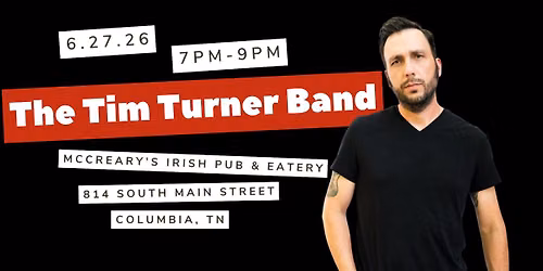 Live Music with The Tim Turner Band! 