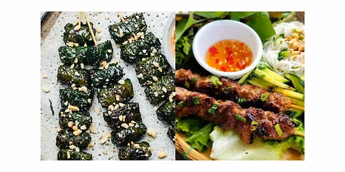 Vietnamese Street BBQ : Grilled Pork Skewers & Betel Leave Beef (GF)