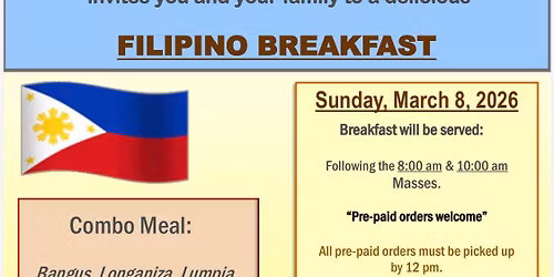 SMM Filipino Breakfast Fundraising