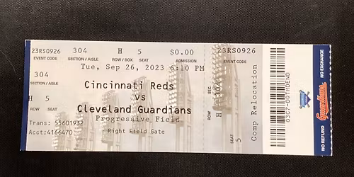 Cincinnati Reds at Cleveland Guardians at Progressive Field
