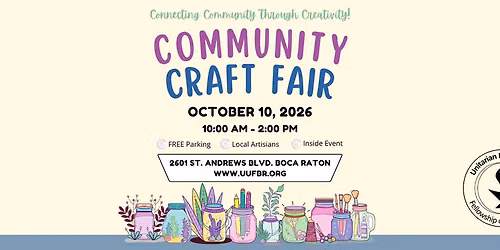 UUFBR\u2019s 2026 Craft Fair: Connecting Community Through Creativity