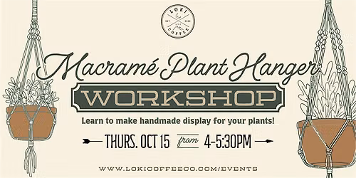 Macram\u00e9 Plant Hanger Workshop