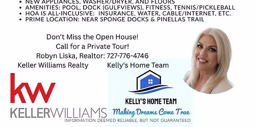 \ud83c\udfe0 OPEN HOUSE ALERT! Tarpon Springs Resort Lifestyle!