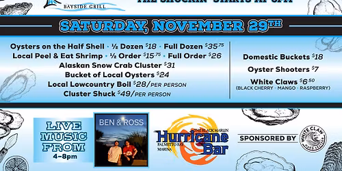 Oyster Roast at Black Marlin! \ud83e\uddaa\ud83d\udd25\ud83c\udfb6