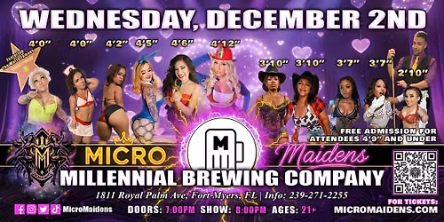 Fort Myers, FL - Micro Maidens: The Show @Millenial Brewing Company