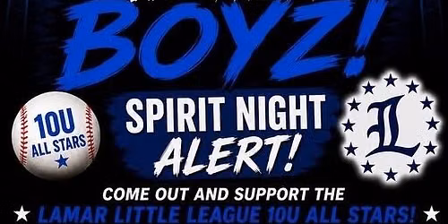 10U All Star Spirit Night