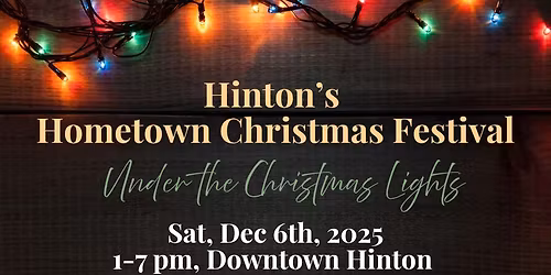 Hinton\u2019s Hometown Christmas Festival 