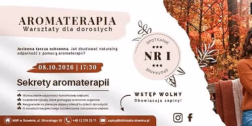 Aromaterapia - warsztaty dla doros\u0142ych - Spotkanie I