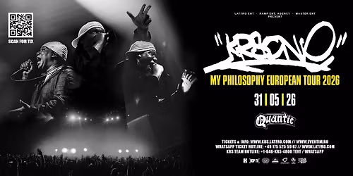 KRS-One \u2013 My Philosophy European Tour 2026 | Quantic 