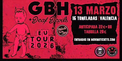 GBH + DEAF DEVILS + MATARTE SERIA POCO en 16 Toneladas