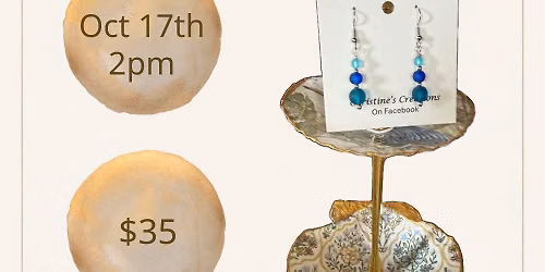 Tiered Shell Trinket Dish & Earrings With Christine 